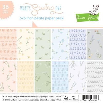 Lawn Fawn What's Sewing On? Designpapiere - Paper Pad